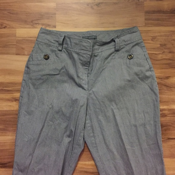 Ann Taylor Black and White Striped Pants - Picture 1 of 2